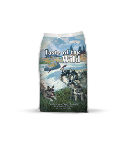 TASTE OF THE WILD PUPPY PACIFIC STREAM COM SALMÃO 13KG